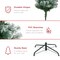 Best Choice Products Pre-Decorated Holiday Christmas Pine Tree w/ Branch Tips, Partially Flocked, Metal Base